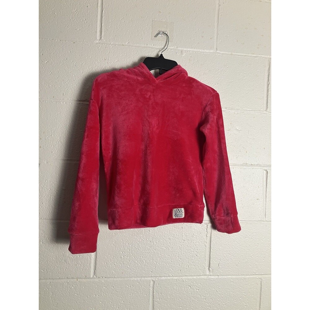Lucky Brand Girls Plush Pullover Hoodie Size M (10/12)